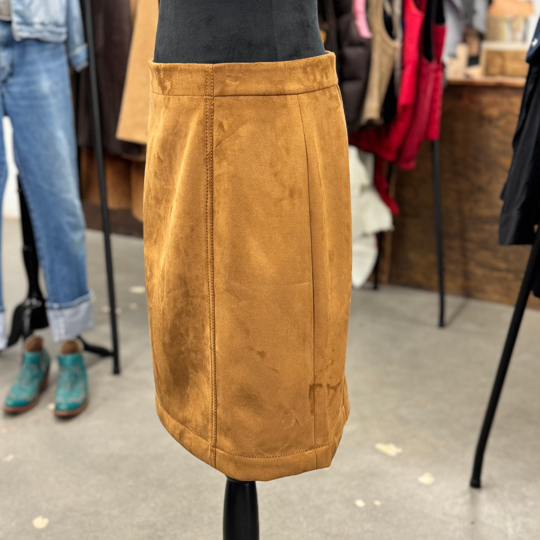 Faux Suede Skirt