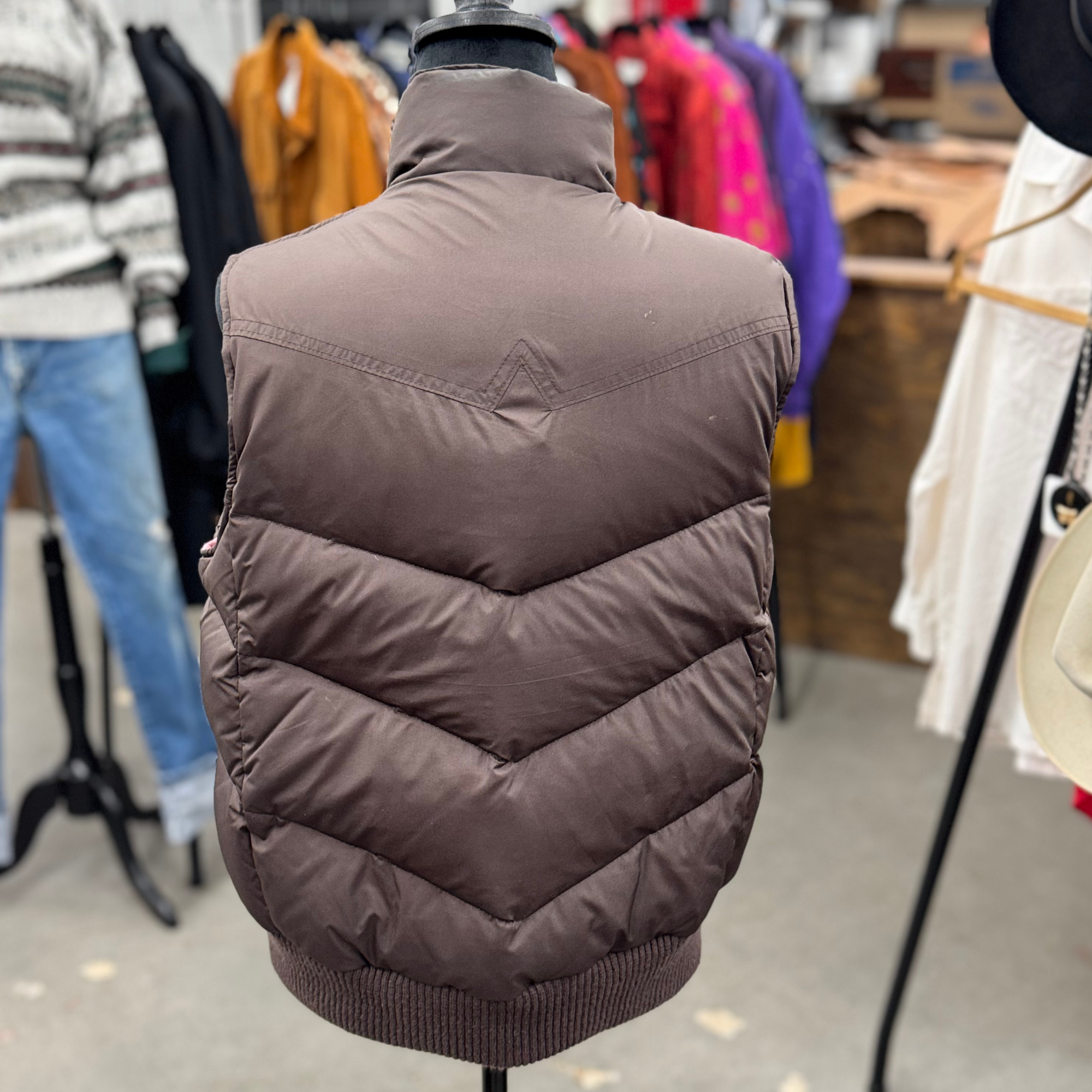 Gap Blue Label Dark Brown Puffy Vest