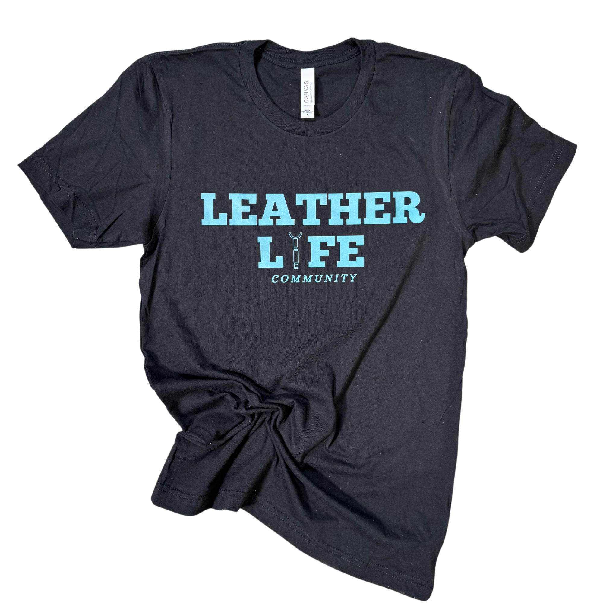 Leather Life Community T-Shirt- Black