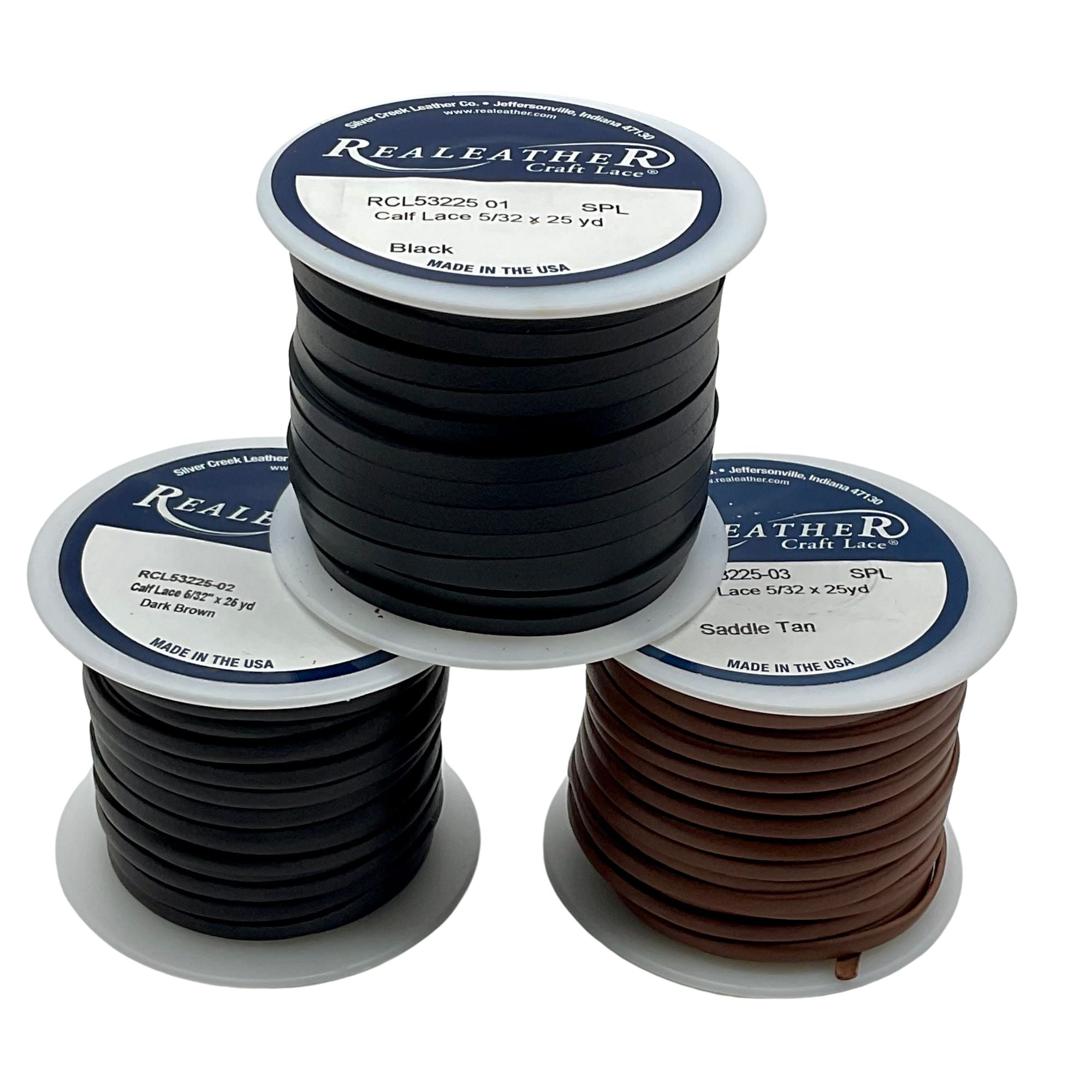 Calf Lace Spool 5/32" x 25 yd (Various Colors Available)