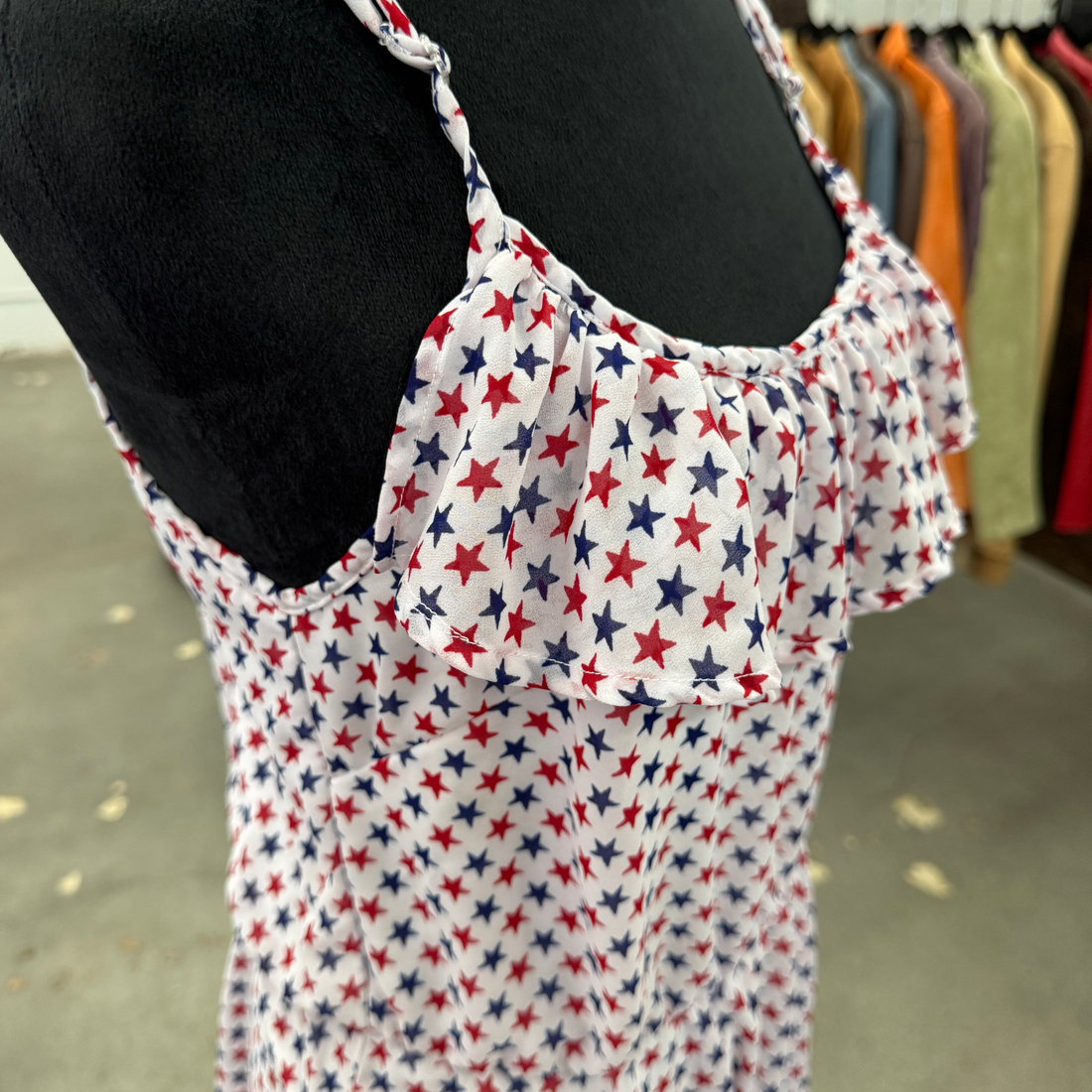 Red, White & Blue Star Dress