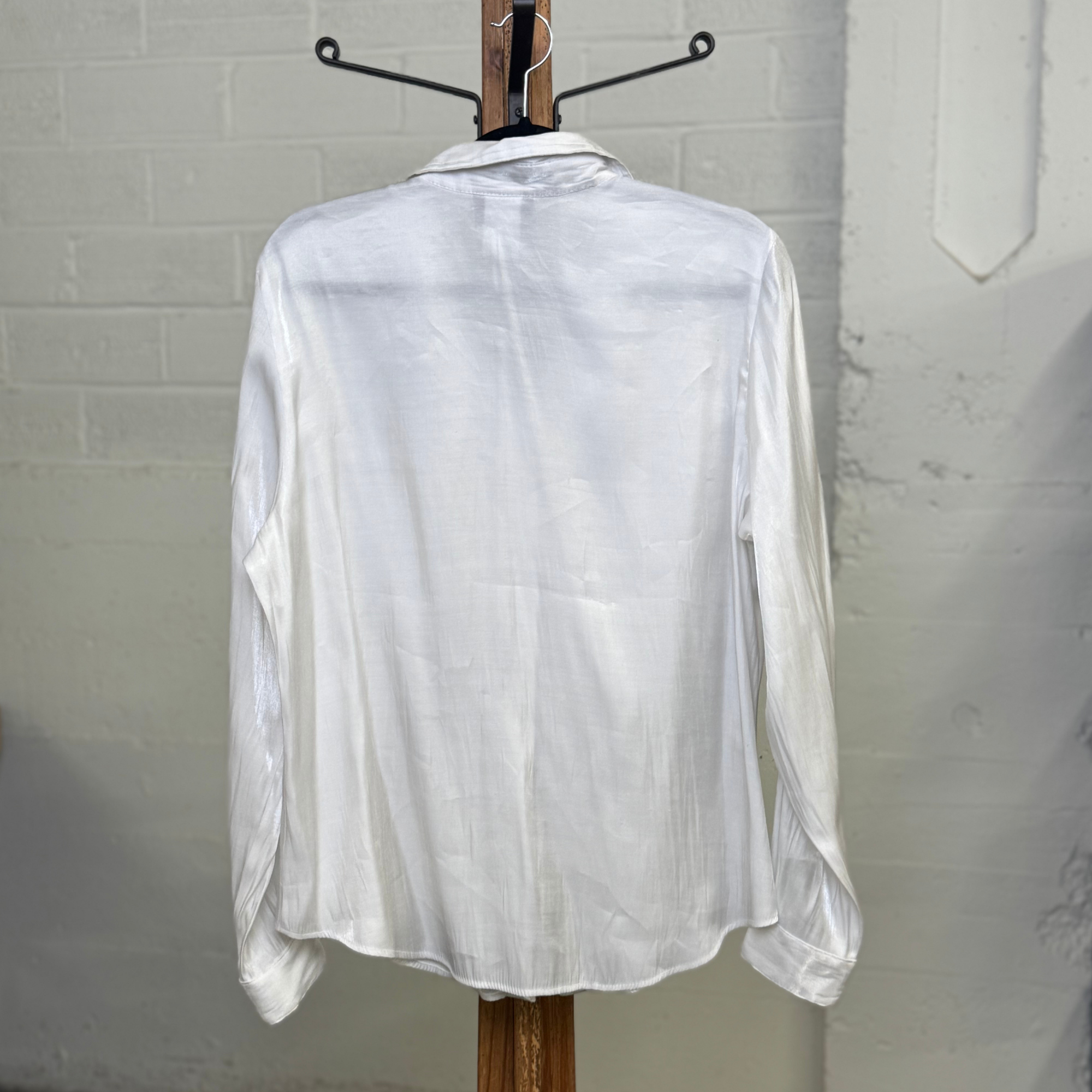 Vintage 1980s Roughrider by Circle White Western Shirt