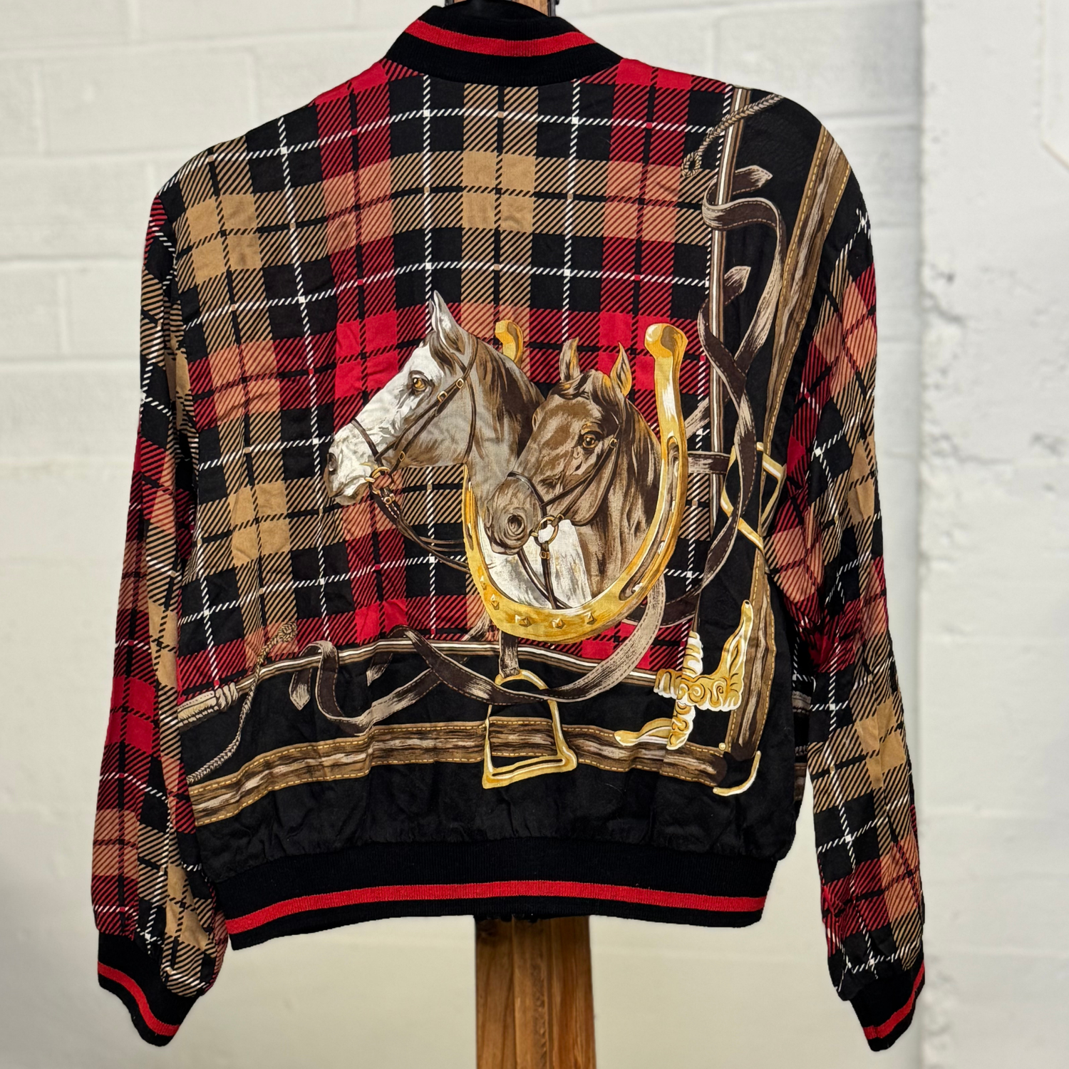 Vintage Ali Miles Petite Plaid Bomber Jacket – Made in USA