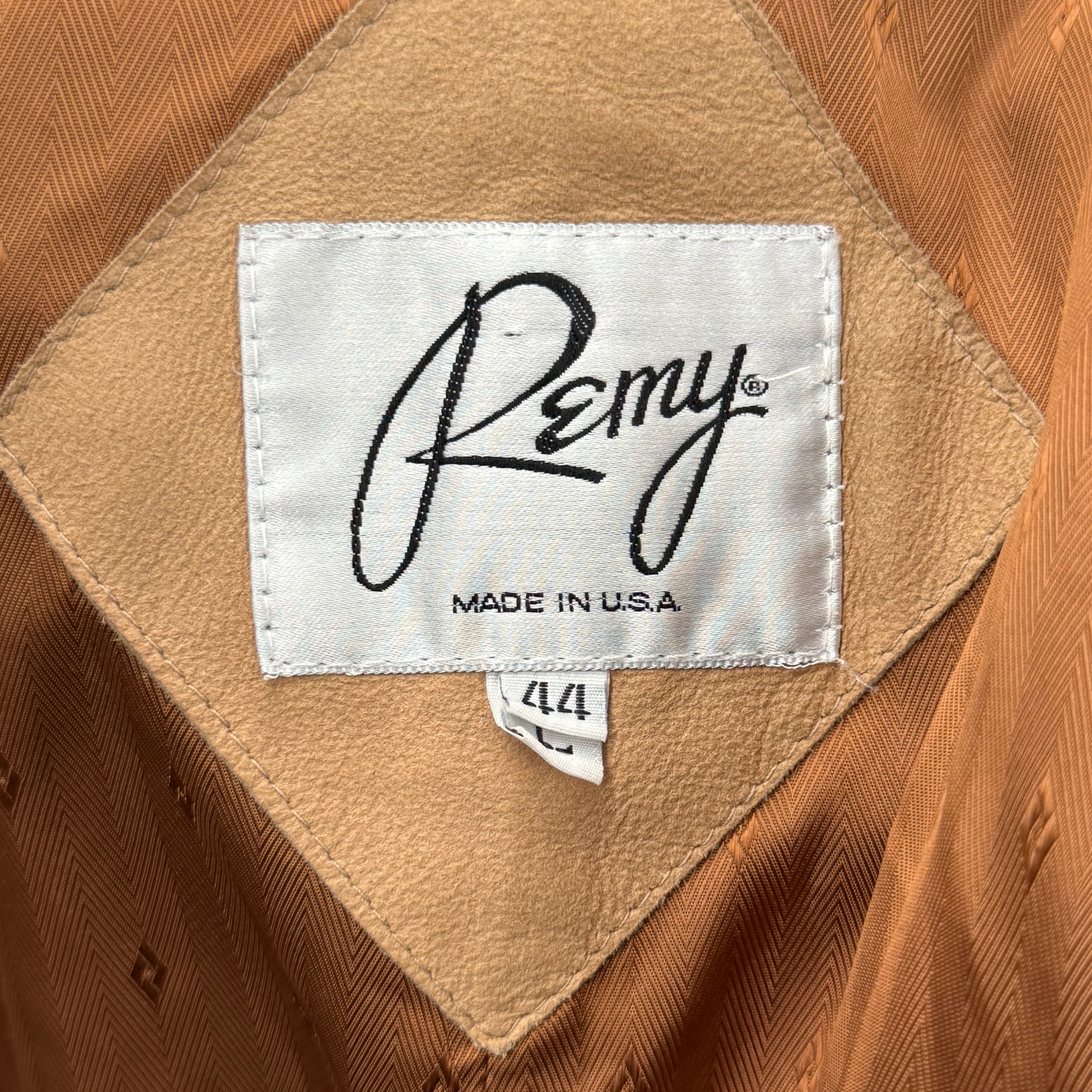 Vintage 70s Remy Tan Leather Blazer
