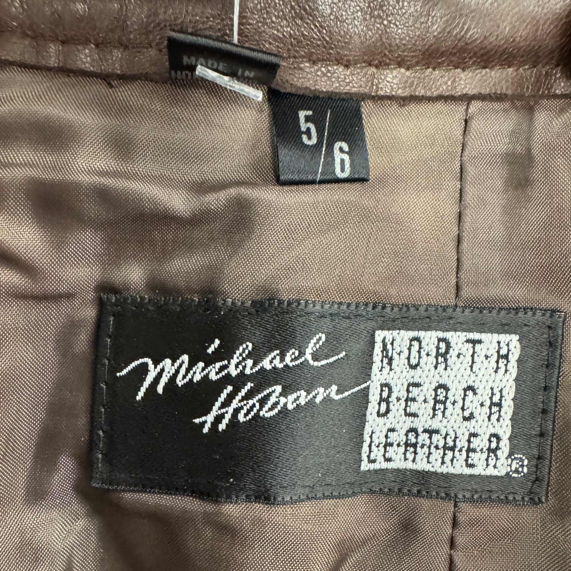 Vintage 80s Michael Hoban North Beach Leather Skirt