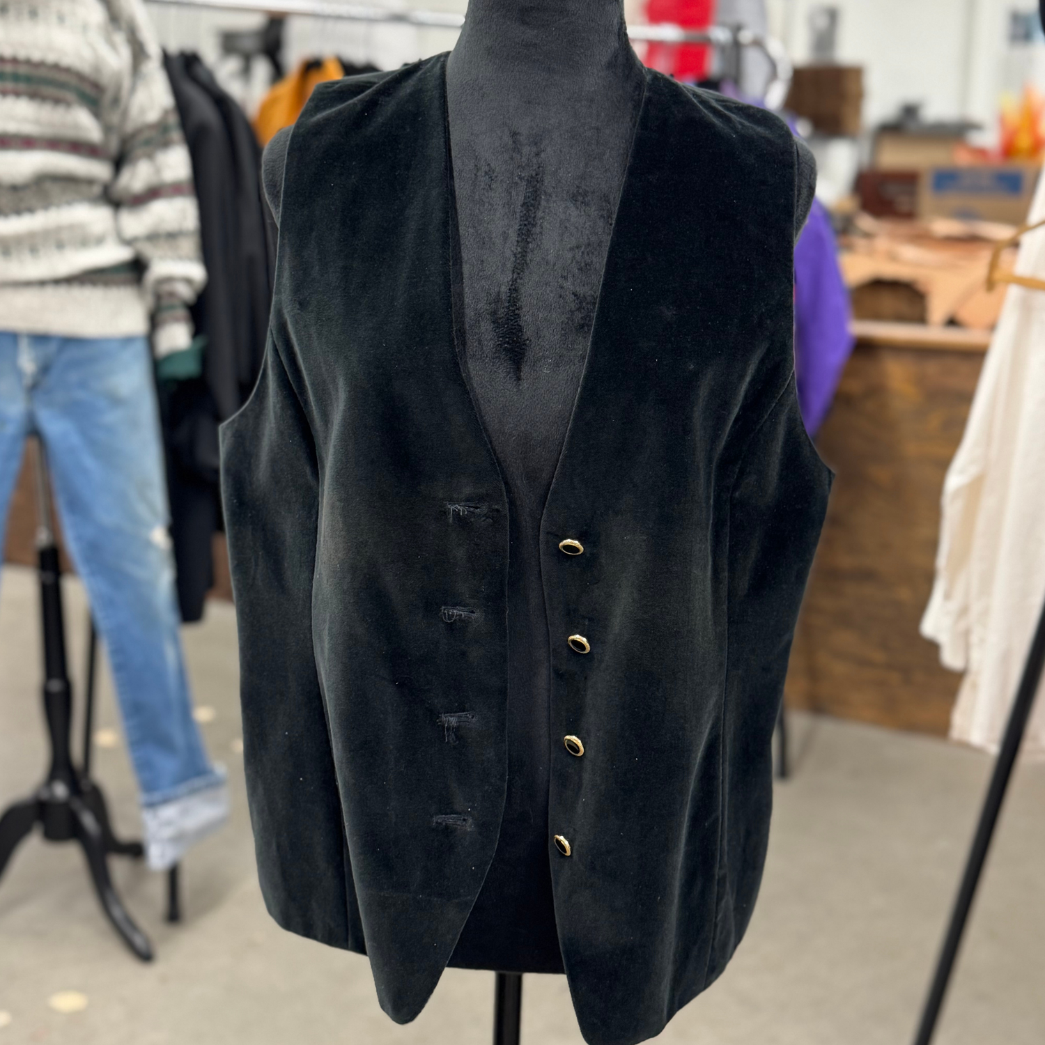 Vintage 90s Pendleton Woolen Mills Black Vest