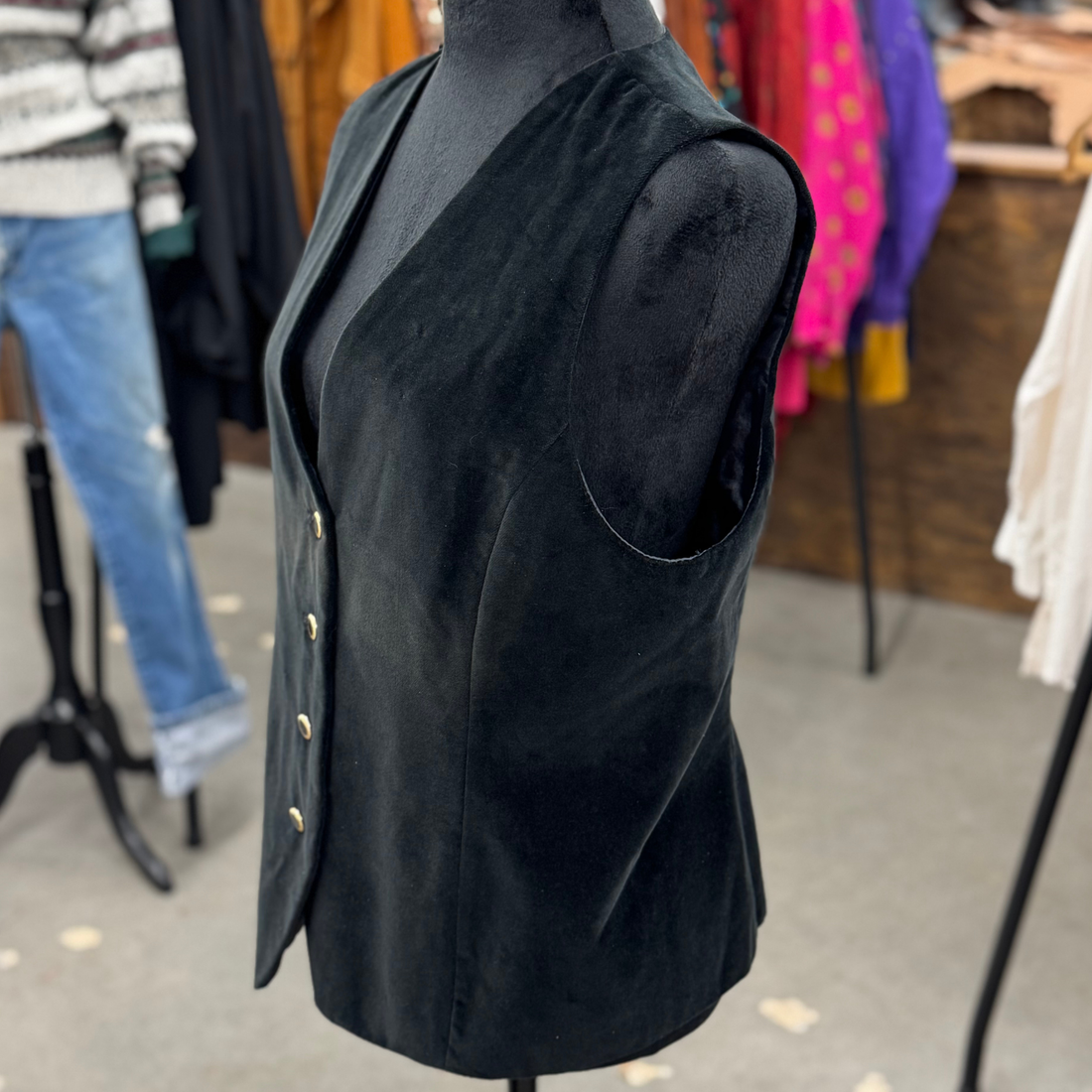 Vintage 90s Pendleton Woolen Mills Black Vest