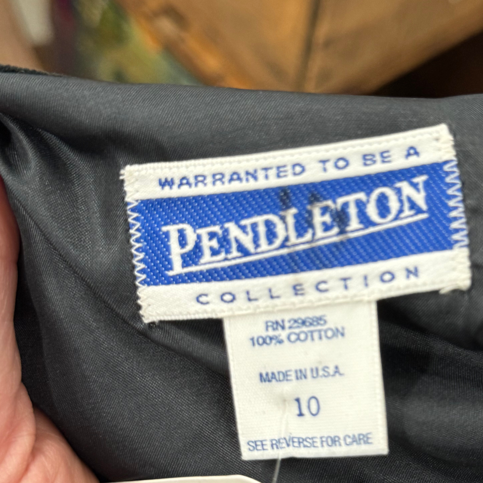 Vintage 90s Pendleton Woolen Mills Black Vest