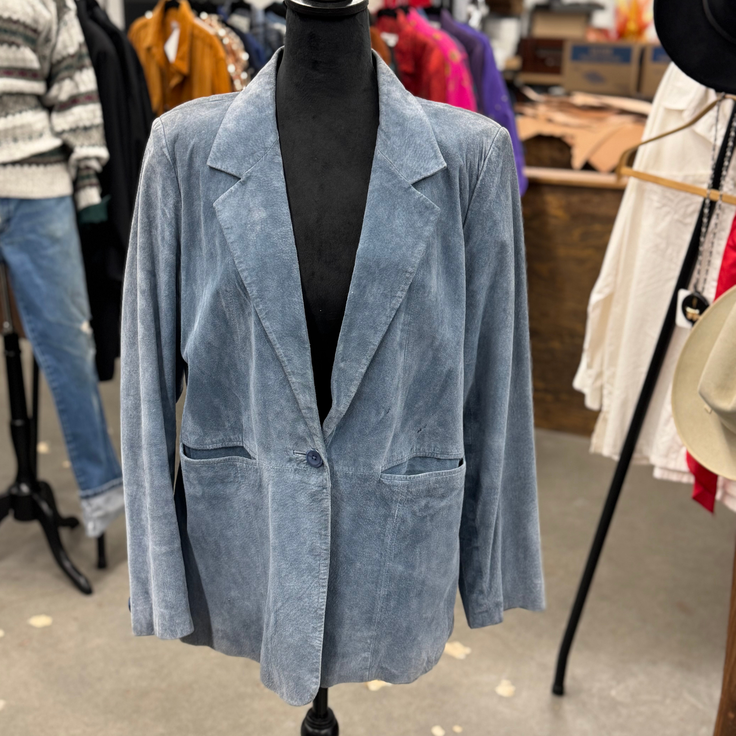 Vintage 90s Suede Blazer