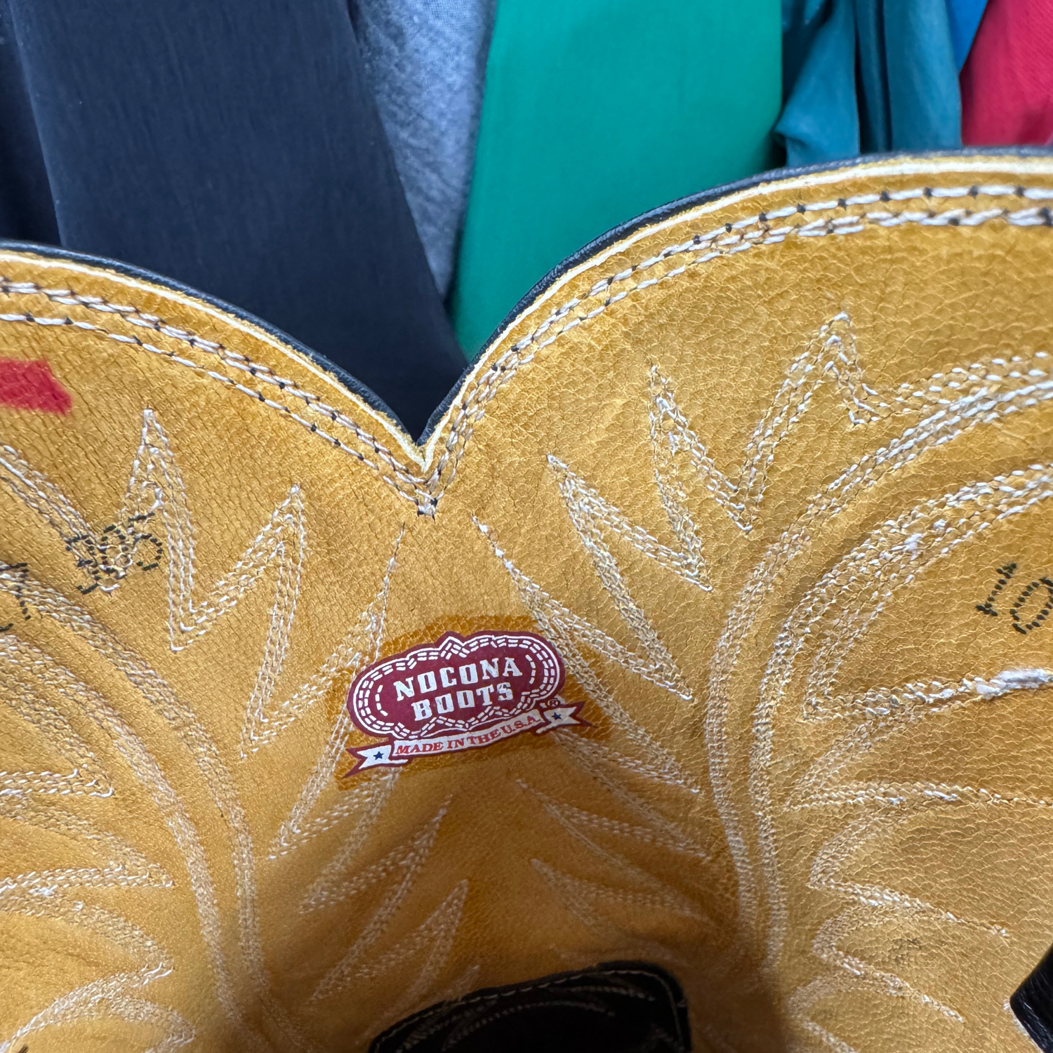 Vintage Black Nocona Cowboy Boots