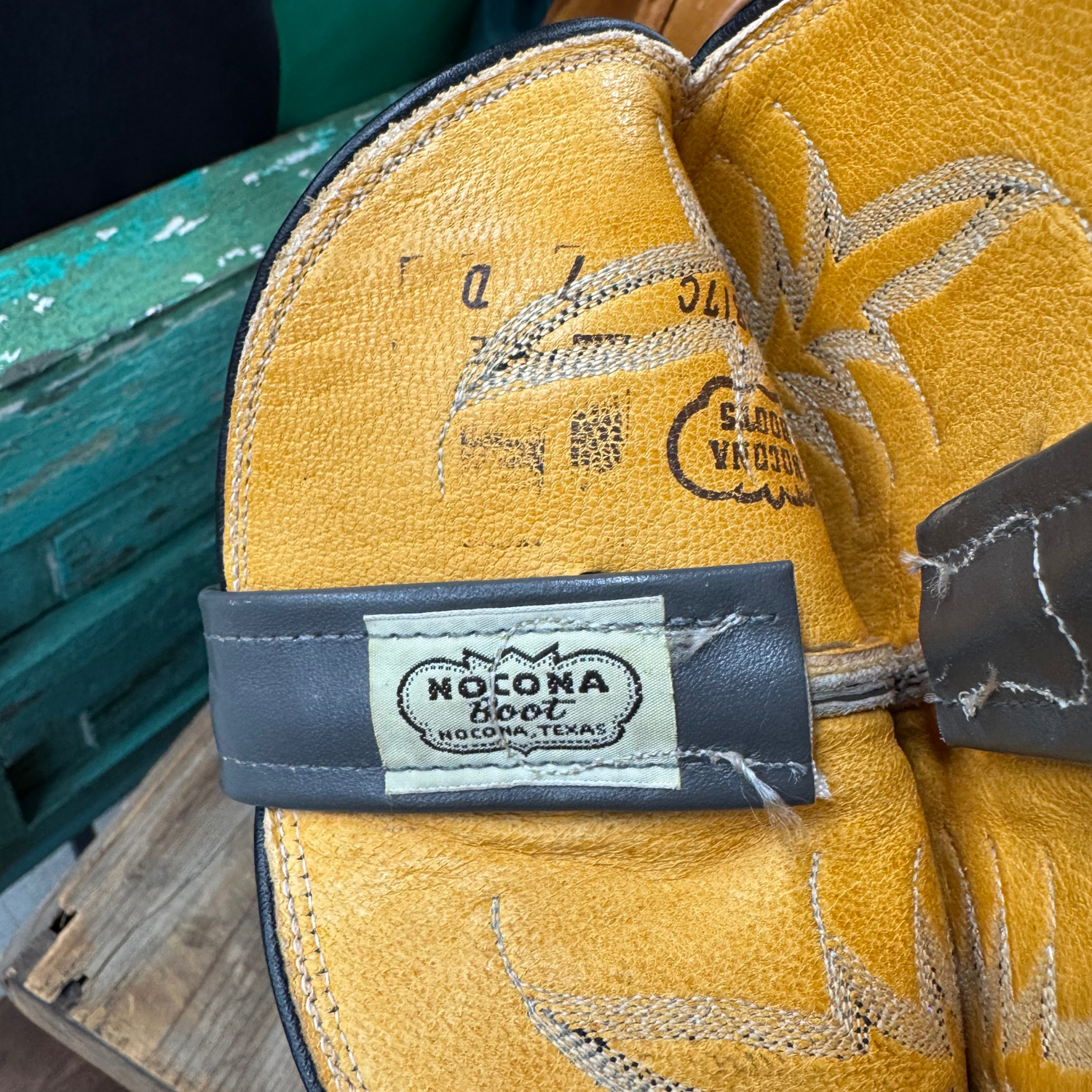 Vintage Gray Nocona Cowboy Boots