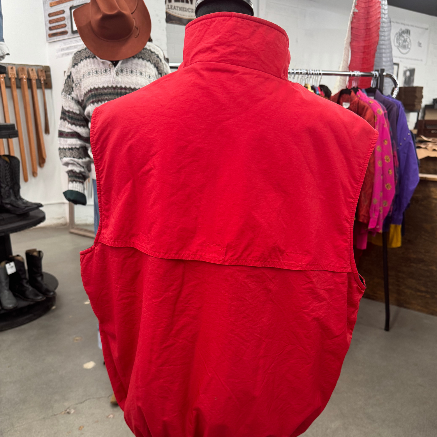 Vintage Pendleton Round Up Red Vest