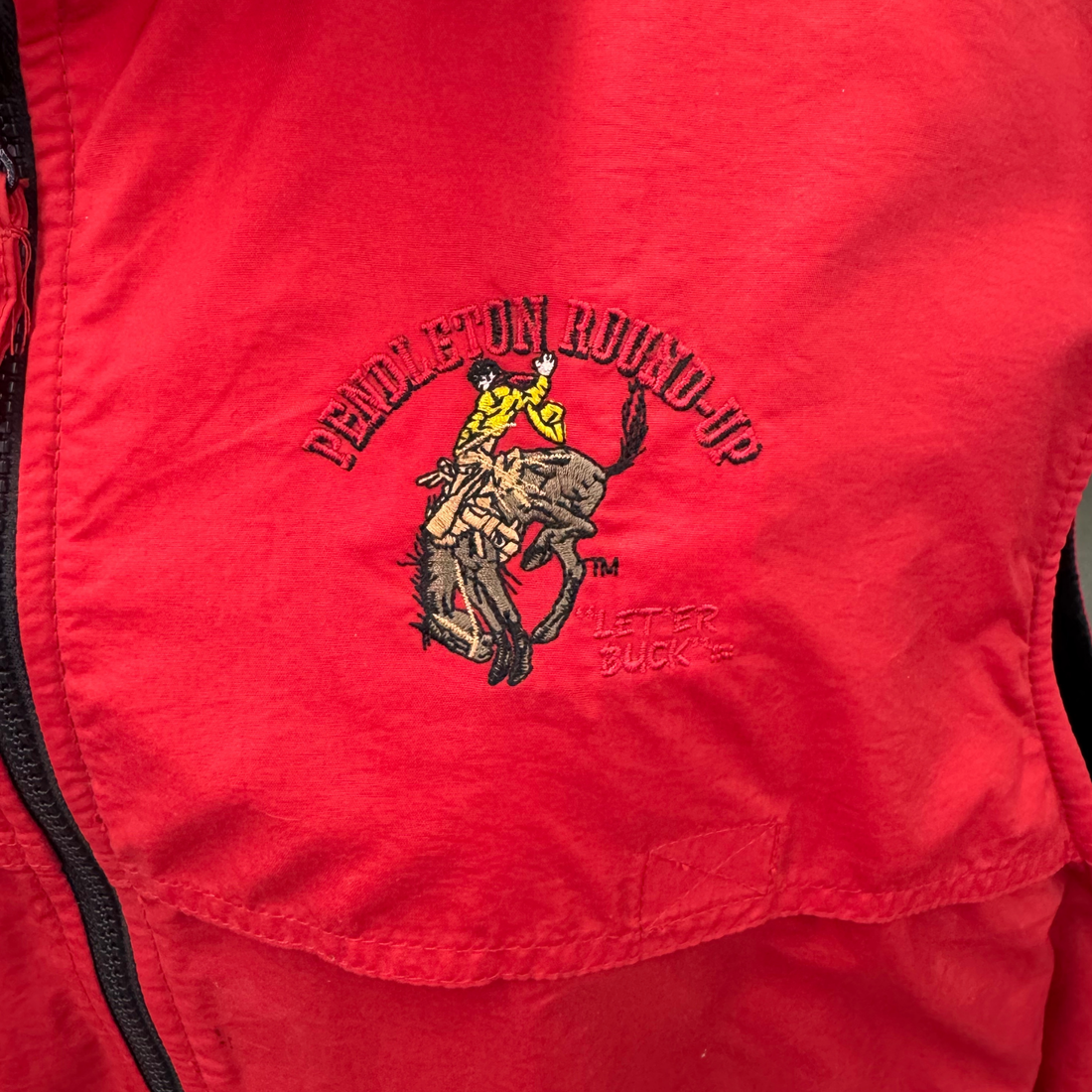 Vintage Pendleton Round Up Red Vest