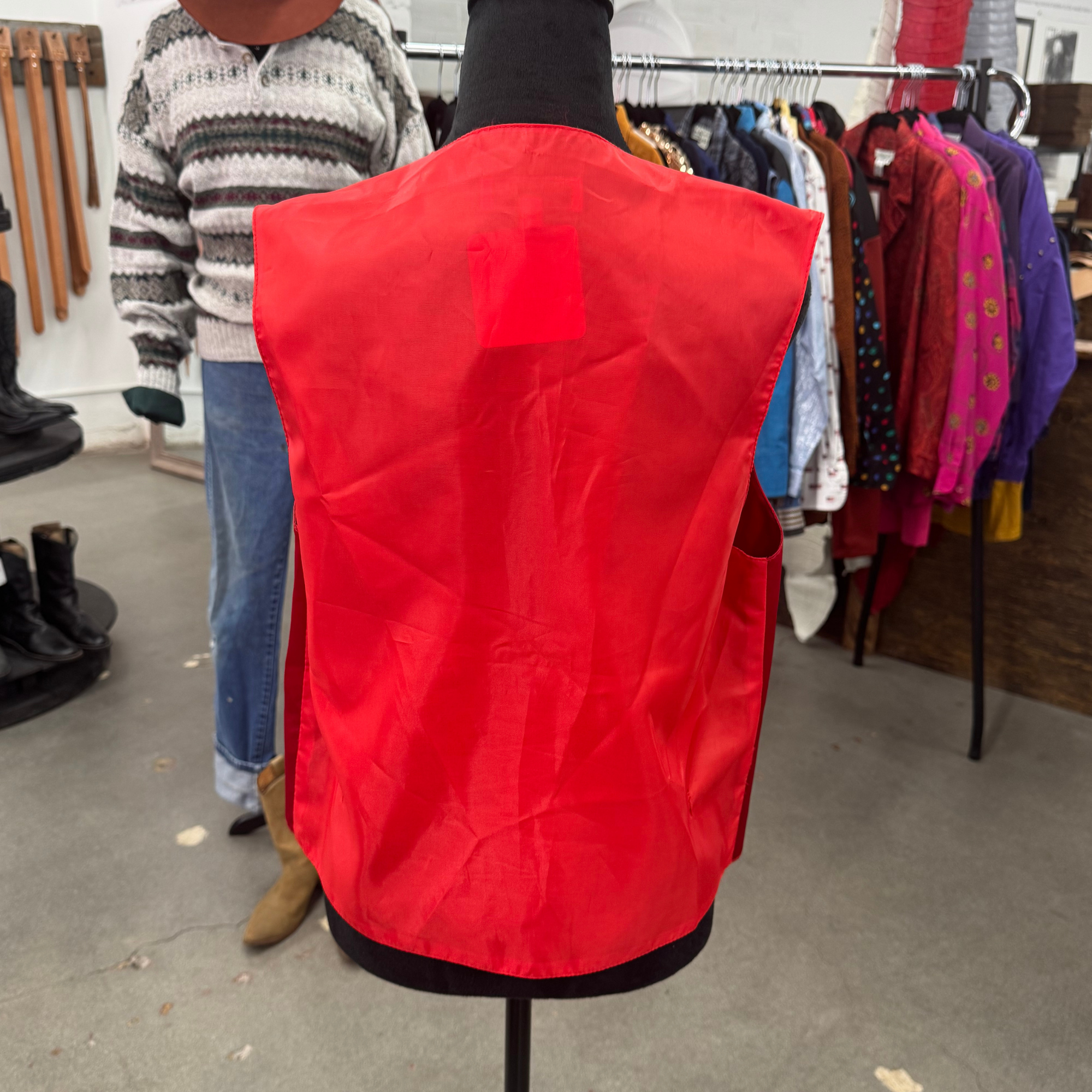 Vintage Red Tuxedo Vest