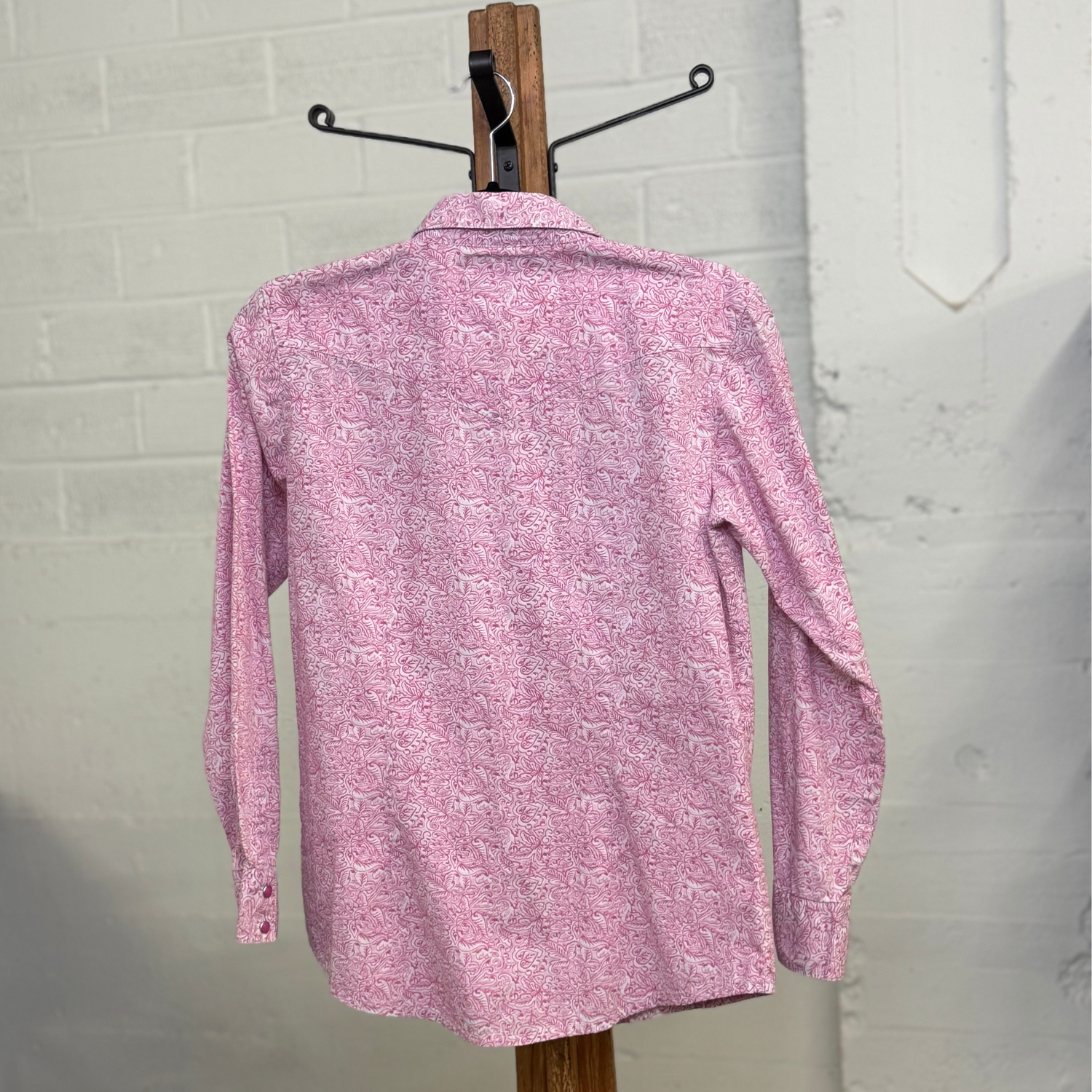 Vintage Wrangler Pink Paisley Western Shirt - Women&