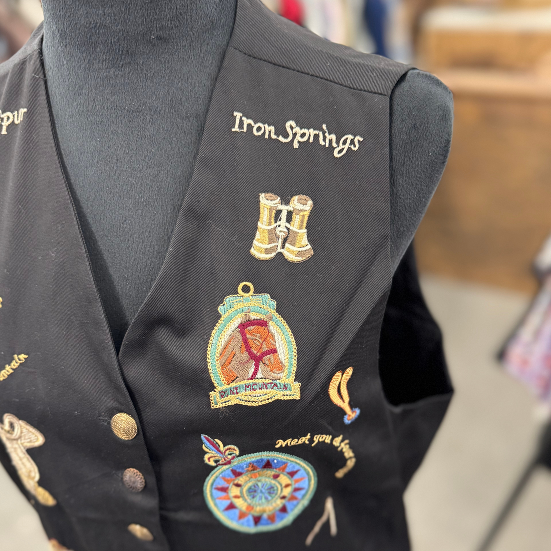 Vintage Equestrian Four Corners Vest