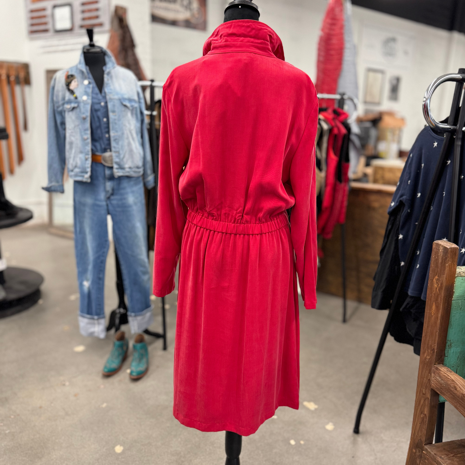 Vintage Simple Staple Red Dress