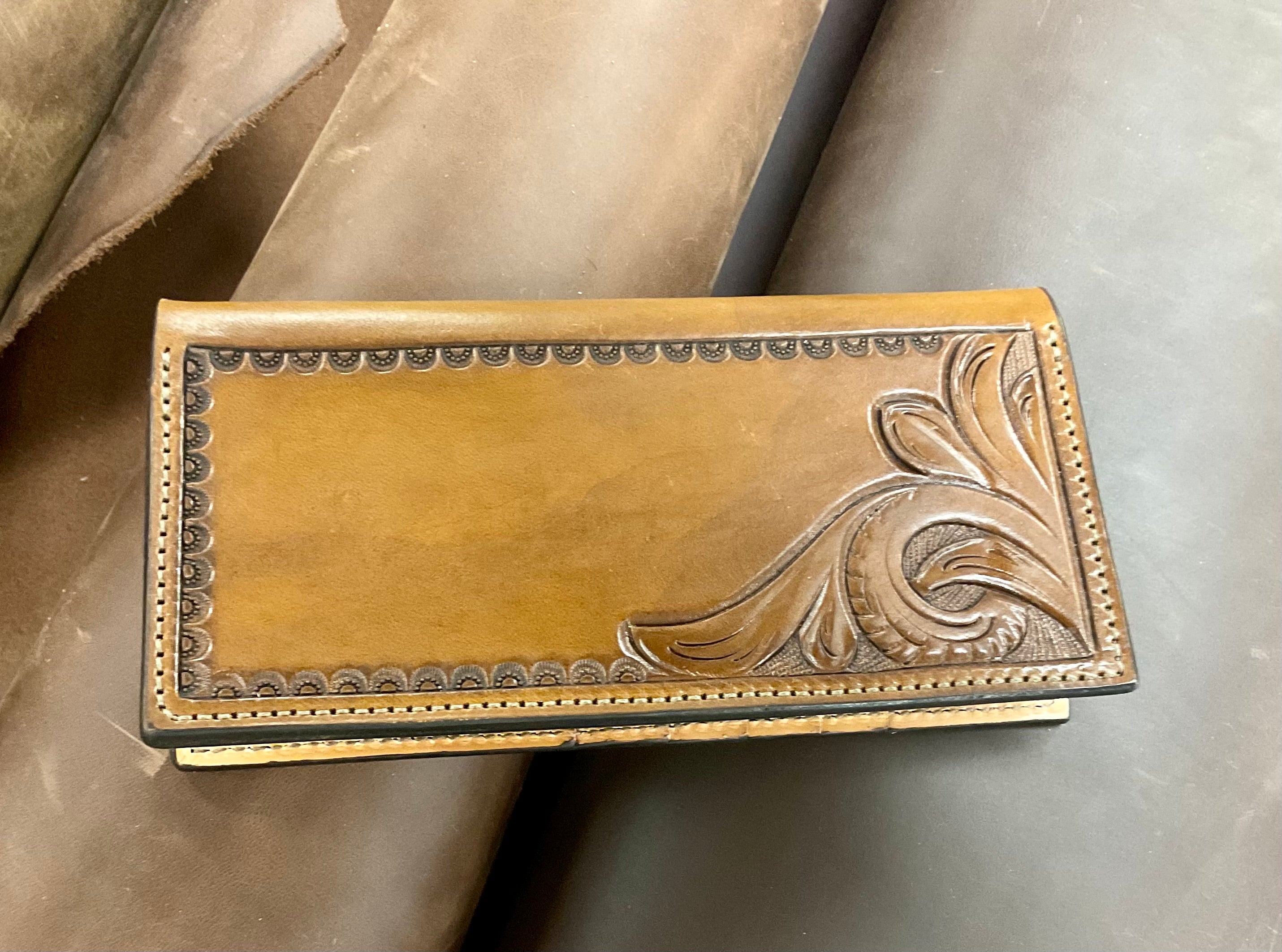 (In-Person) Tooled &amp; Buckstitched Roper Wallet Class - February 24th