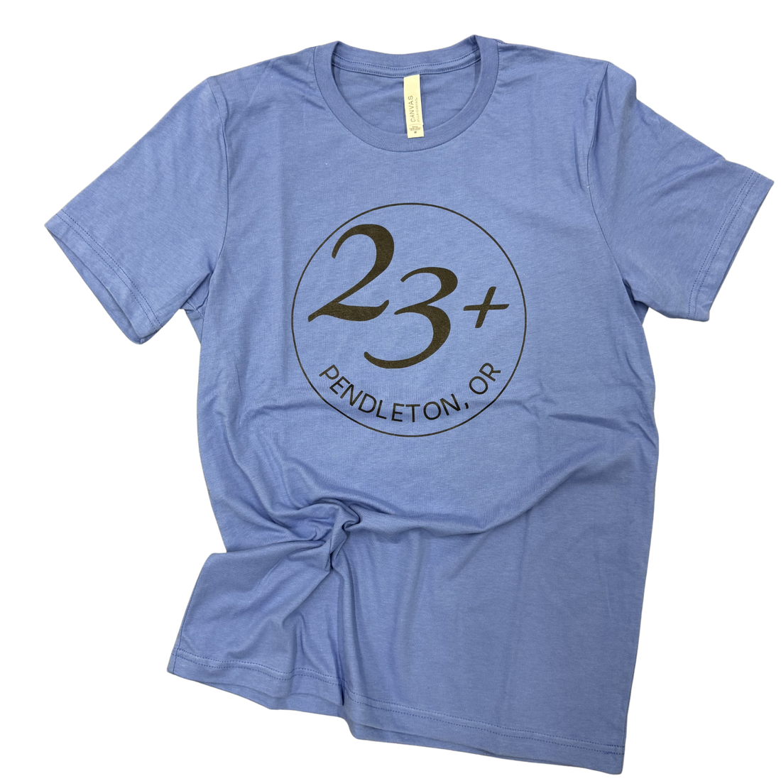23+ Logo T-shirt Crew Neck- Columbia Blue