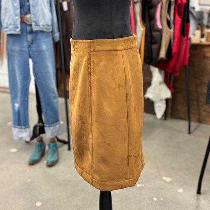 Faux Suede Skirt
