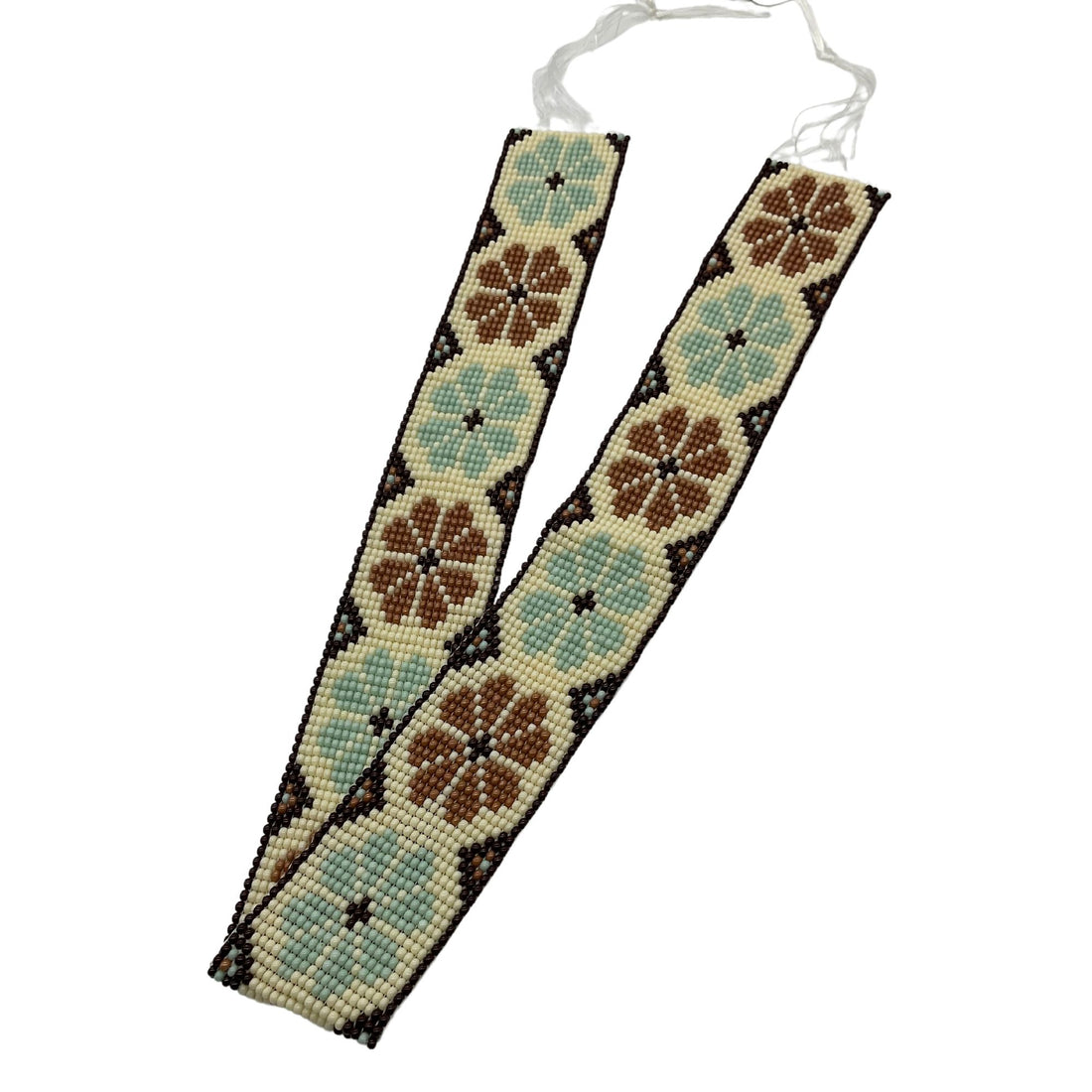 Beaded Inlay For Belt - Floret