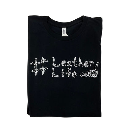 Leather Life T-Shirt - Black