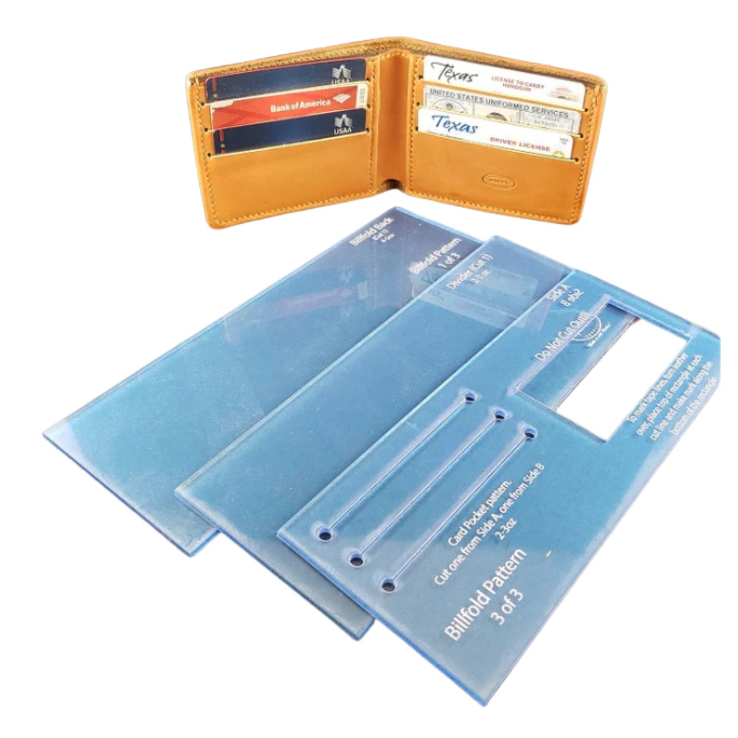 Maker's Leather Billfold Wallet Template Set 23 Plus Maker's Leather Billfold Wallet Template Set 23 Plus