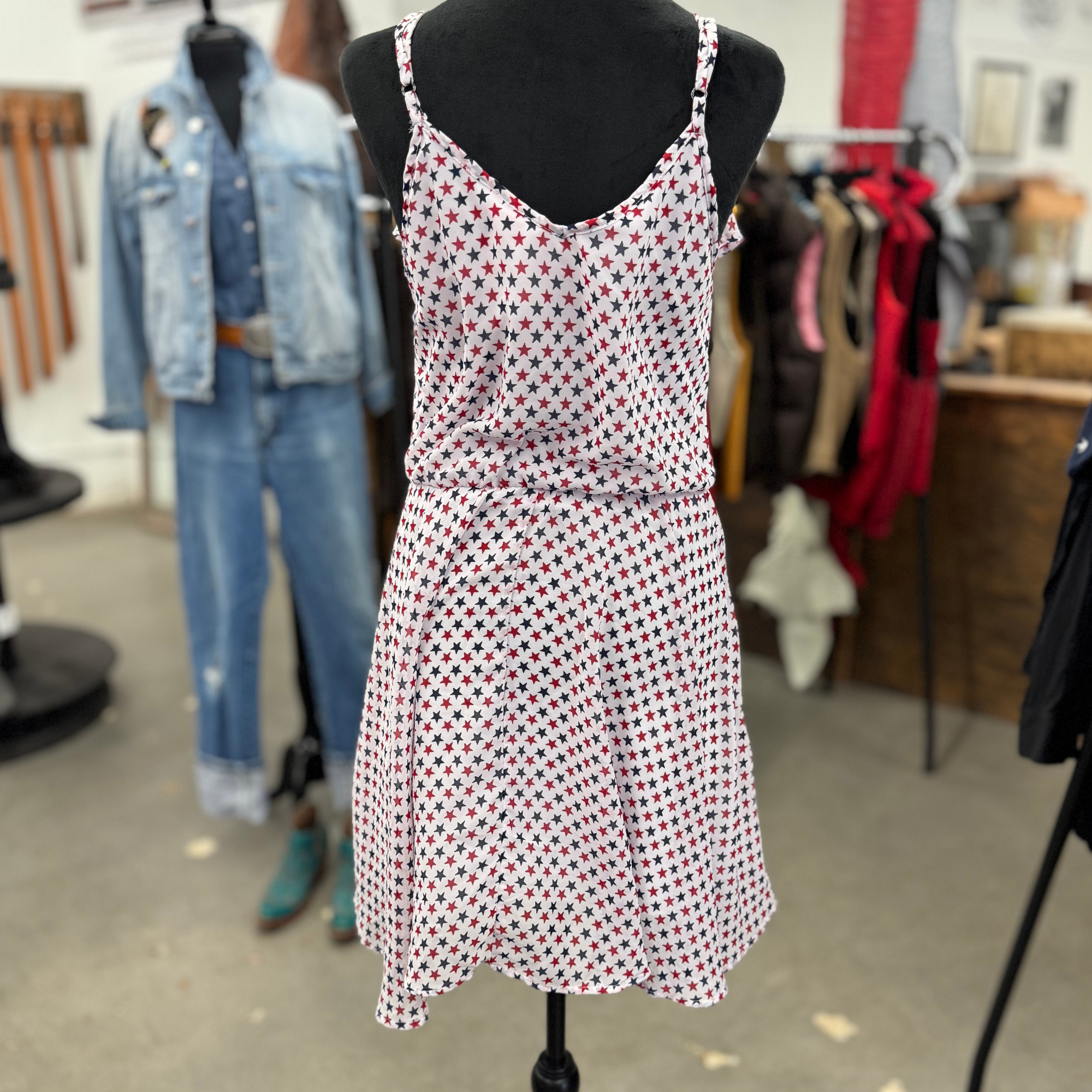 Red, White &amp; Blue Star Dress