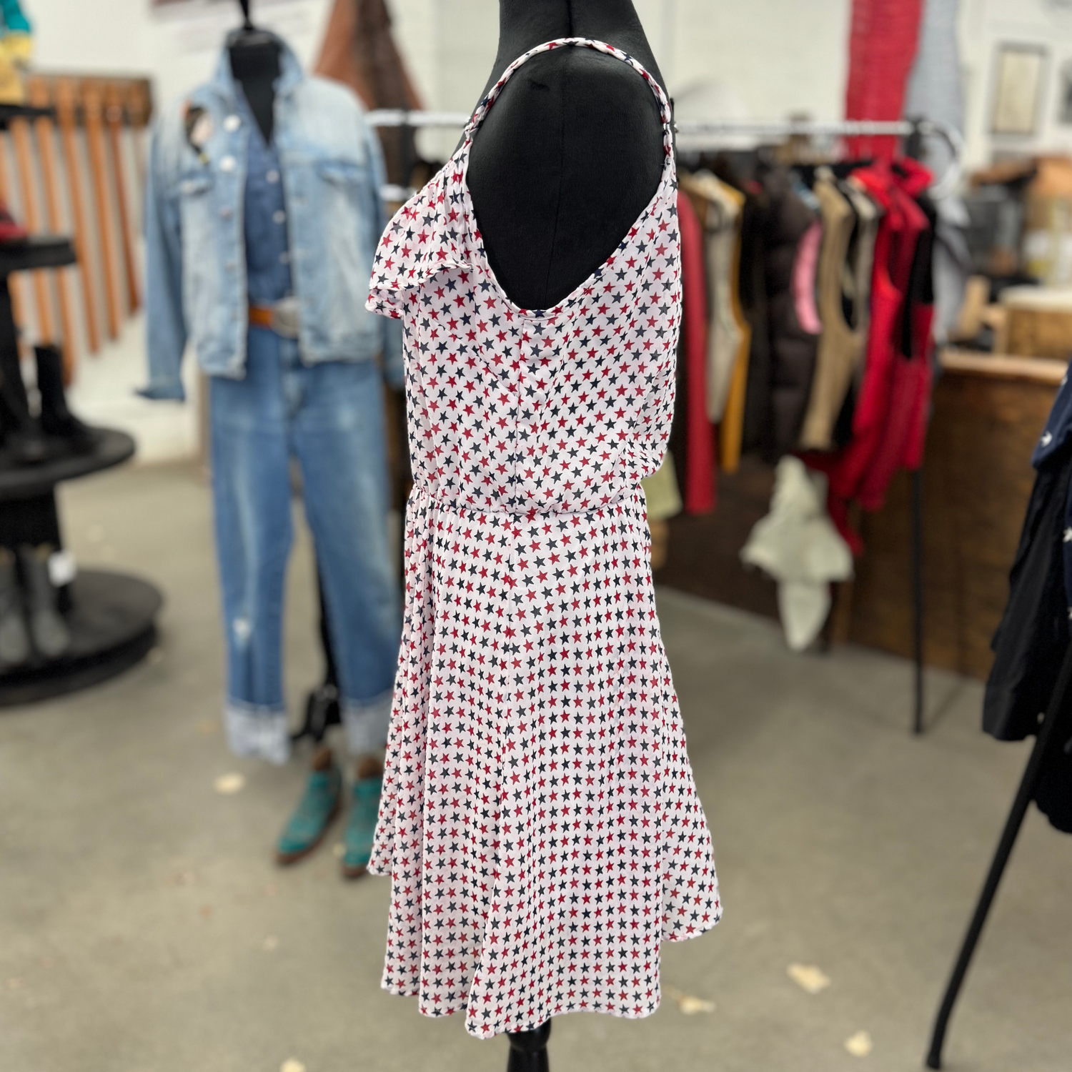 Red, White &amp; Blue Star Dress