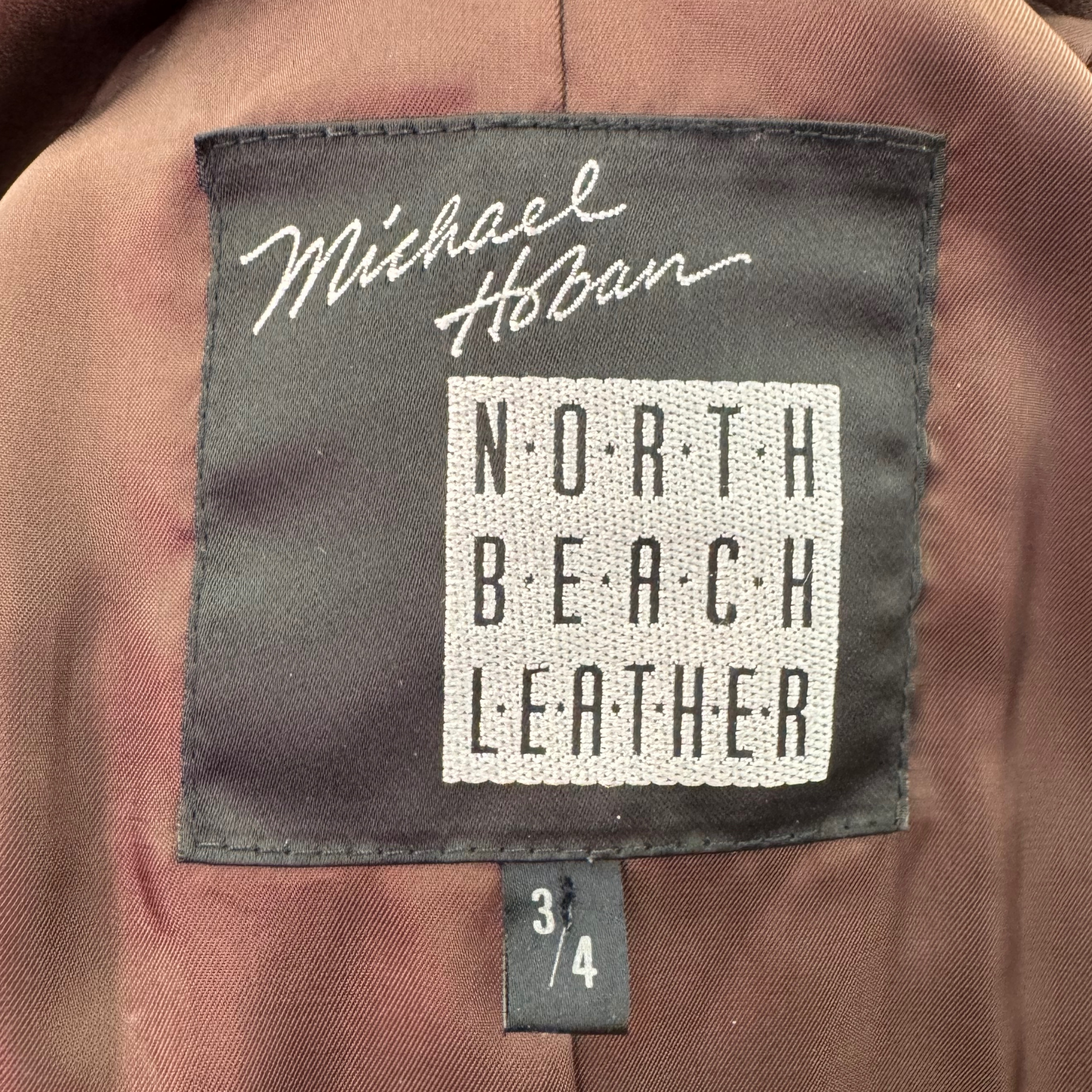 Vintage 80s Michael Hoban North Beach Leather Blazer
