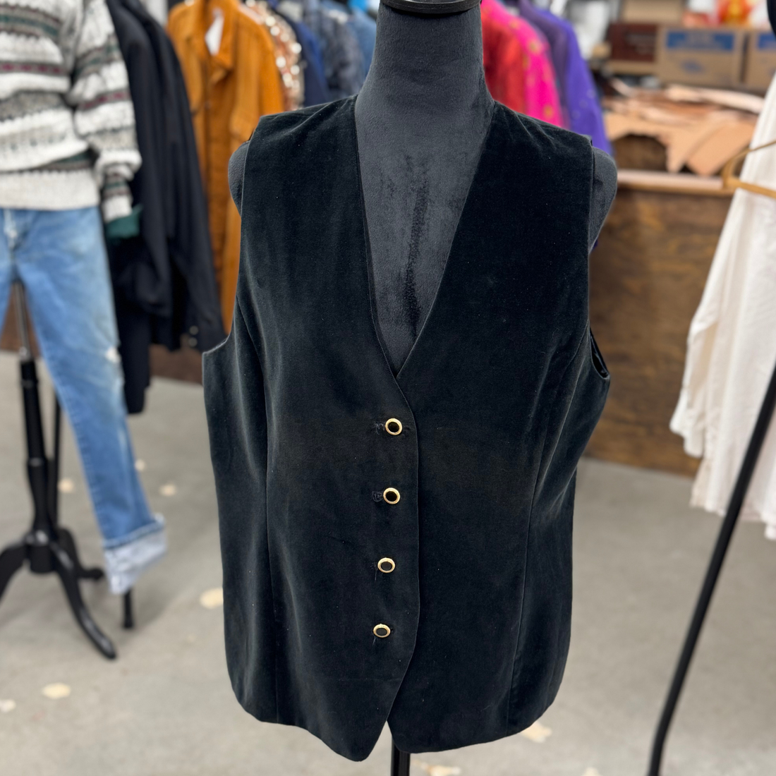 Vintage 90s Pendleton Woolen Mills Black Vest