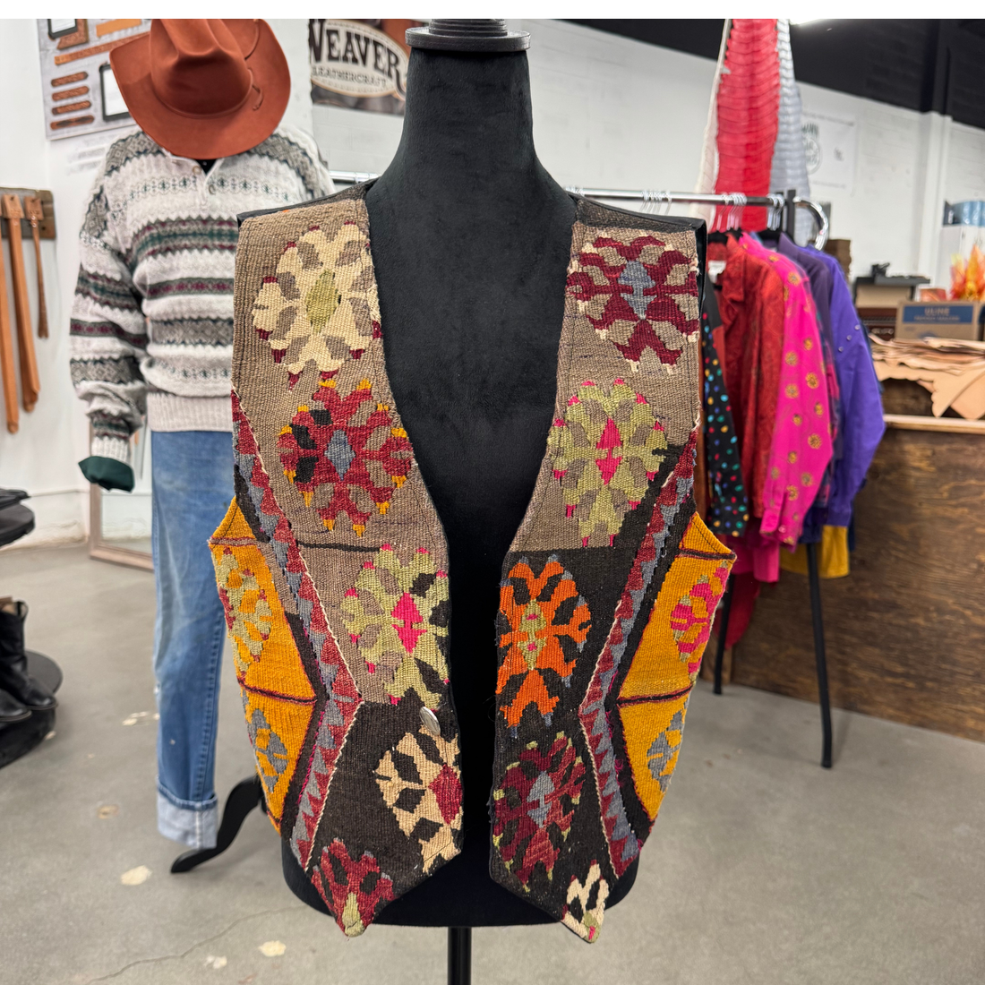 Vintage 90s Tapestry Vest
