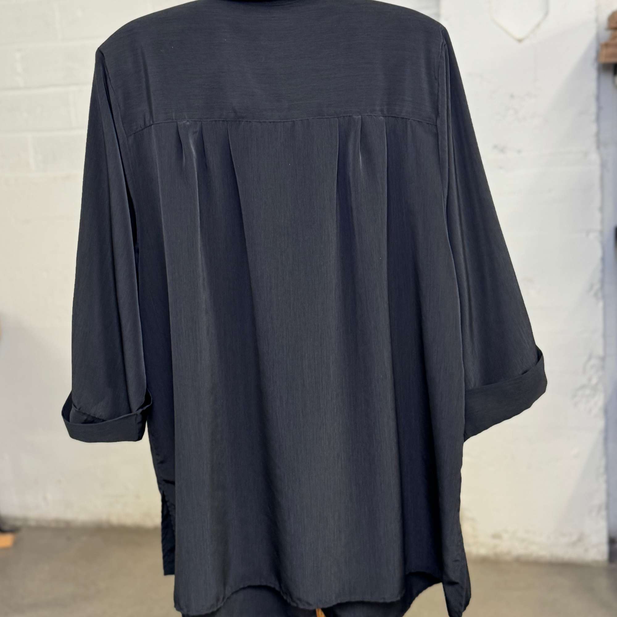 Vintage C.S.T. Studio Black Button Down Shirt