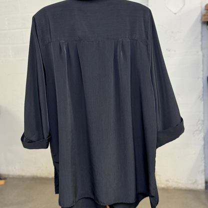 Vintage C.S.T. Studio Black Button Down Shirt