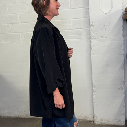 Vintage C.S.T. Studio Black Button Down Shirt