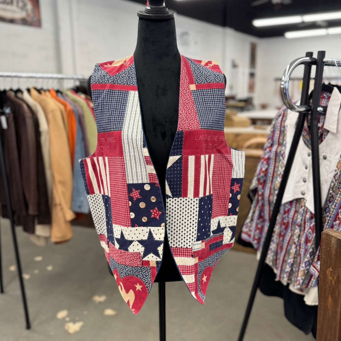 Vintage Land Of The Free Vest